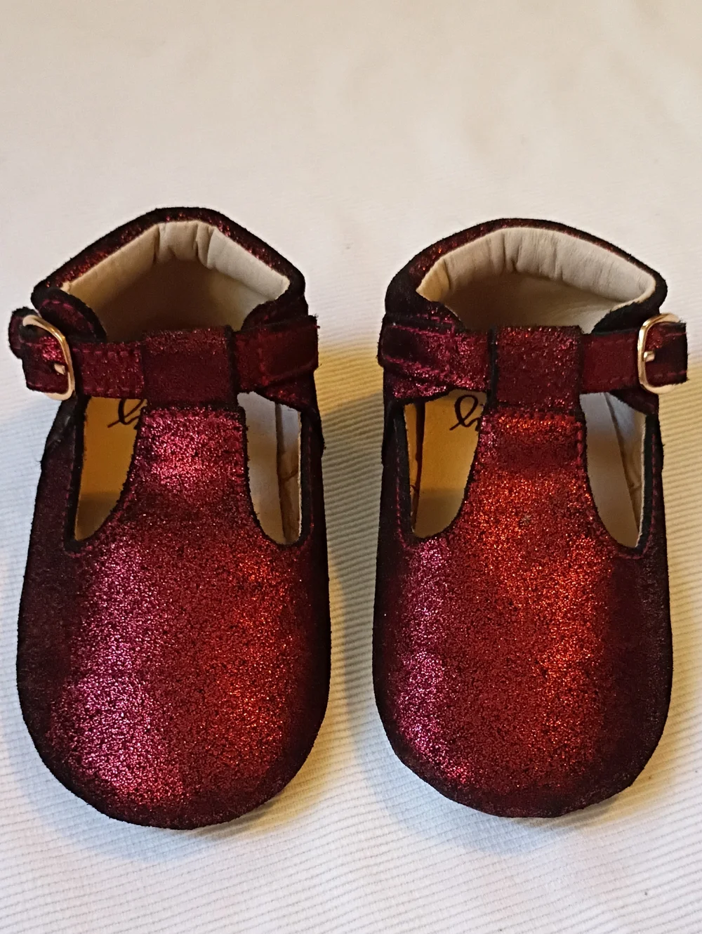 Monkey Feet Baby Toddler Glitter T-Strap Mary Janes
